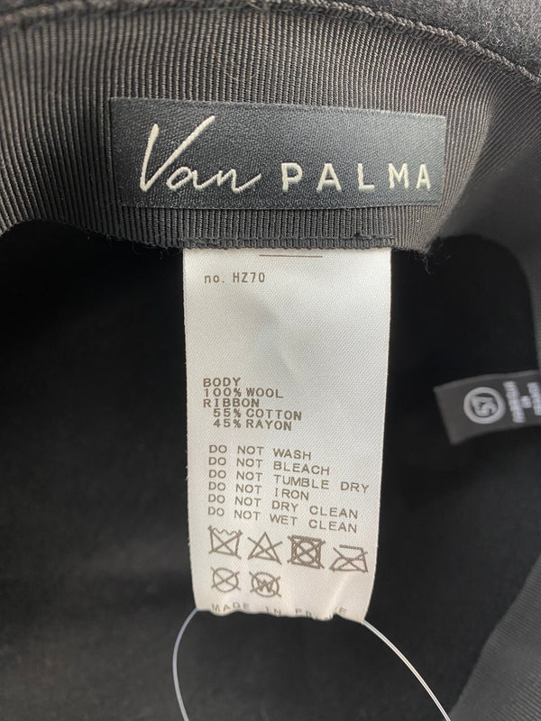 【中古美品】【メンズ/レディース】 VAN PALMA ヴァンパルマ WOOL FELT HAT ウールフェルトハット 帽子 185-260607-AS-16-min カラー：ブラック 万代Net店