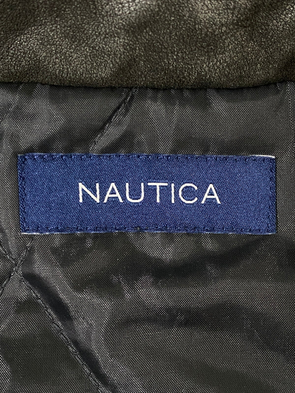 【中古品】【メンズ】 NAUTICA ノーティカ FADED VEGAN LEATHER BLOUSON 243-1553 フリークスストア別注 フェイデッド ヴィーガン レザー ブルゾン アウター 144-260609-yn-16-min サイズ：M カラー：ダークグレー 万代Net店