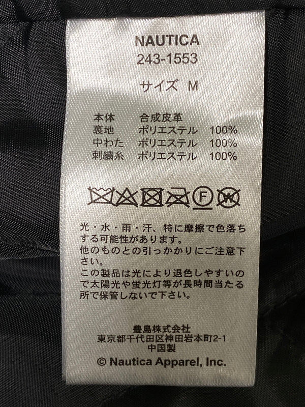 【中古品】【メンズ】 NAUTICA ノーティカ FADED VEGAN LEATHER BLOUSON 243-1553 フリークスストア別注 フェイデッド ヴィーガン レザー ブルゾン アウター 144-260609-yn-16-min サイズ：M カラー：ダークグレー 万代Net店