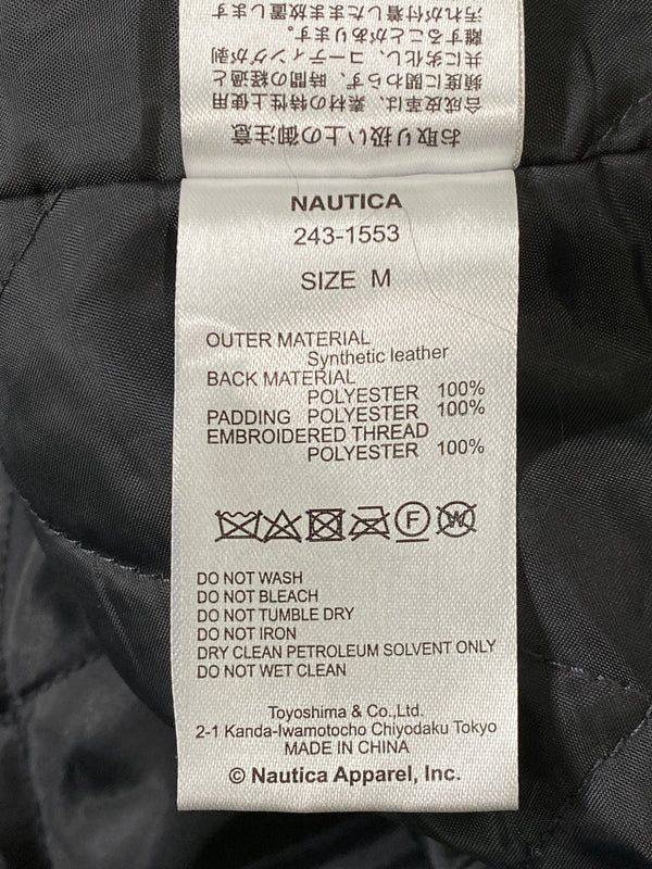 【中古品】【メンズ】 NAUTICA ノーティカ FADED VEGAN LEATHER BLOUSON 243-1553 フリークスストア別注 フェイデッド ヴィーガン レザー ブルゾン アウター 144-260609-yn-16-min サイズ：M カラー：ダークグレー 万代Net店