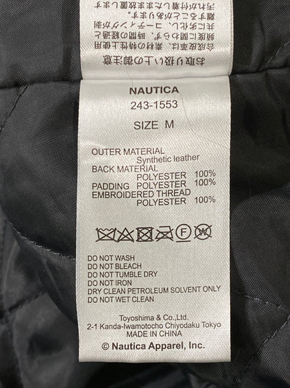 【中古品】【メンズ】 NAUTICA ノーティカ FADED VEGAN LEATHER BLOUSON 243-1553 フリークスストア別注 フェイデッド ヴィーガン レザー ブルゾン アウター 144-260609-yn-16-min サイズ：M カラー：ダークグレー 万代Net店