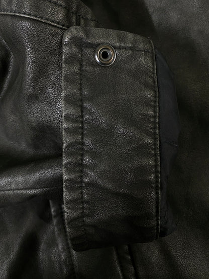 【中古品】【メンズ】 NAUTICA ノーティカ FADED VEGAN LEATHER BLOUSON 243-1553 フリークスストア別注 フェイデッド ヴィーガン レザー ブルゾン アウター 144-260609-yn-16-min サイズ：M カラー：ダークグレー 万代Net店