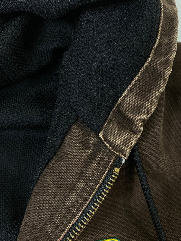 【現状渡し品】【メンズ】 CARHARTT カーハート ACTIVE JACKET J25 DKB アクティブジャケット アウター 146-260609-yn-12-min サイズ：XL カラー：ブラウン 万代Net店