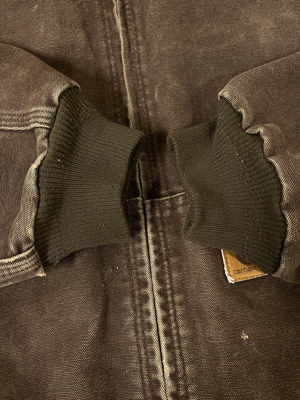 【現状渡し品】【メンズ】 CARHARTT カーハート ACTIVE JACKET J25 DKB アクティブジャケット アウター 146-260609-yn-12-min サイズ：XL カラー：ブラウン 万代Net店