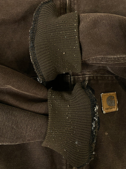 【現状渡し品】【メンズ】 CARHARTT カーハート ACTIVE JACKET J25 DKB アクティブジャケット アウター 146-260609-yn-12-min サイズ：XL カラー：ブラウン 万代Net店