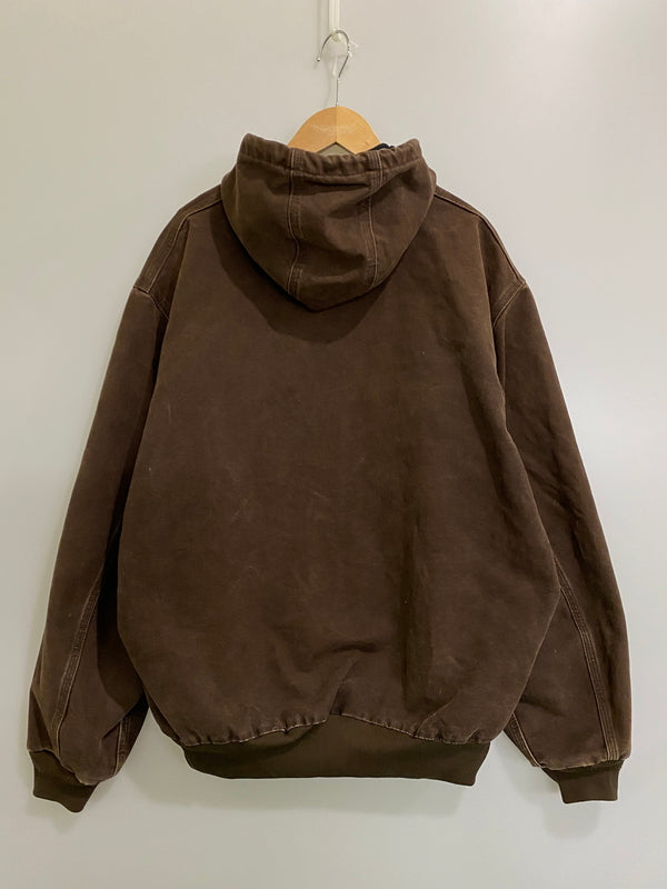 【現状渡し品】【メンズ】 CARHARTT カーハート ACTIVE JACKET J25 DKB アクティブジャケット アウター 146-260609-yn-12-min サイズ：XL カラー：ブラウン 万代Net店