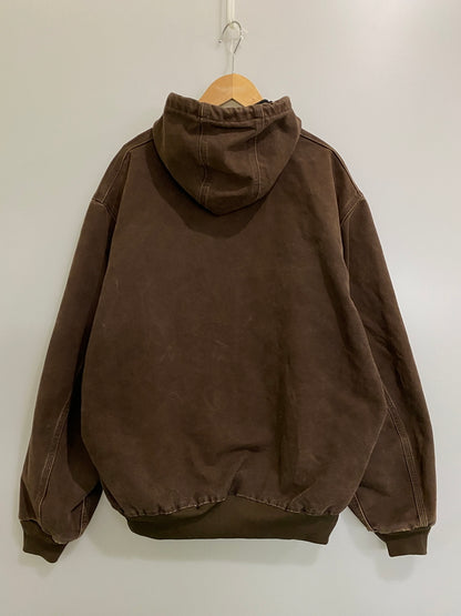 【現状渡し品】【メンズ】 CARHARTT カーハート ACTIVE JACKET J25 DKB アクティブジャケット アウター 146-260609-yn-12-min サイズ：XL カラー：ブラウン 万代Net店