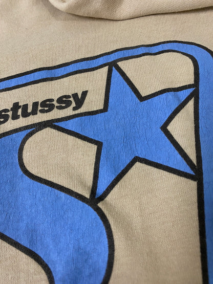 【現状渡し品】【メンズ】 STUSSY ステューシー S/S PRINT TEE ショートスリーブ Tシャツ 半袖Tシャツ 赤青タグ USA製 トップス 142-260609-yn-24-min サイズ：XL カラー：ベージュ 万代Net店