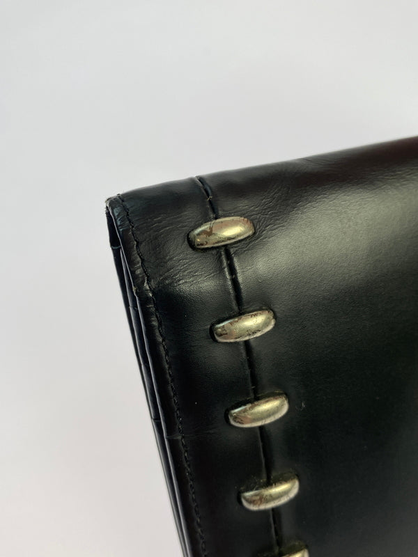 【中古品】【メンズ】 JEAN PAUL GAULTIER ジャンポールゴルチエ LONG WALLET スタッズ ロングウォレット 長財布 200-260611-yn-20-min カラー：ブラック 万代Net店