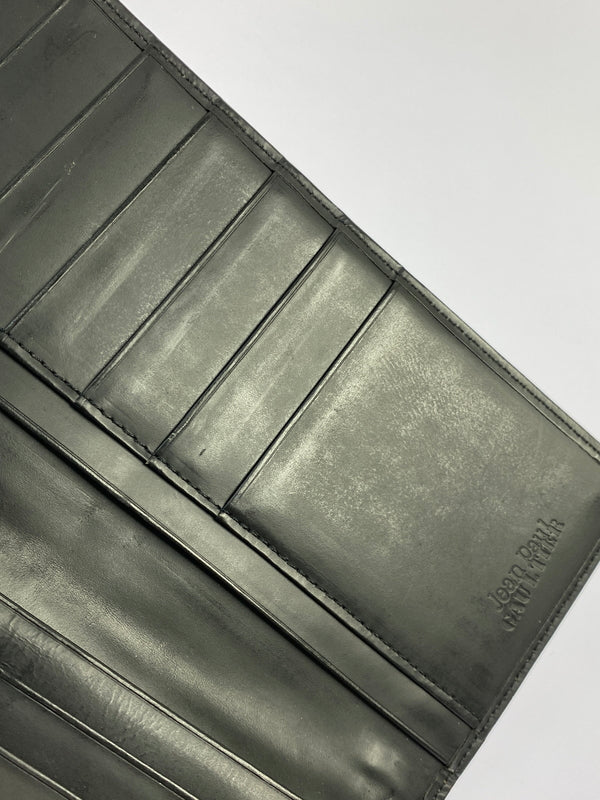 【中古品】【メンズ】 JEAN PAUL GAULTIER ジャンポールゴルチエ LONG WALLET スタッズ ロングウォレット 長財布 200-260611-yn-20-min カラー：ブラック 万代Net店