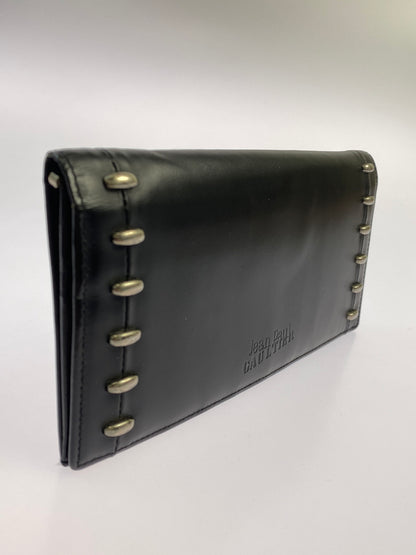 【中古品】【メンズ】 JEAN PAUL GAULTIER ジャンポールゴルチエ LONG WALLET スタッズ ロングウォレット 長財布 200-260611-yn-20-min カラー：ブラック 万代Net店