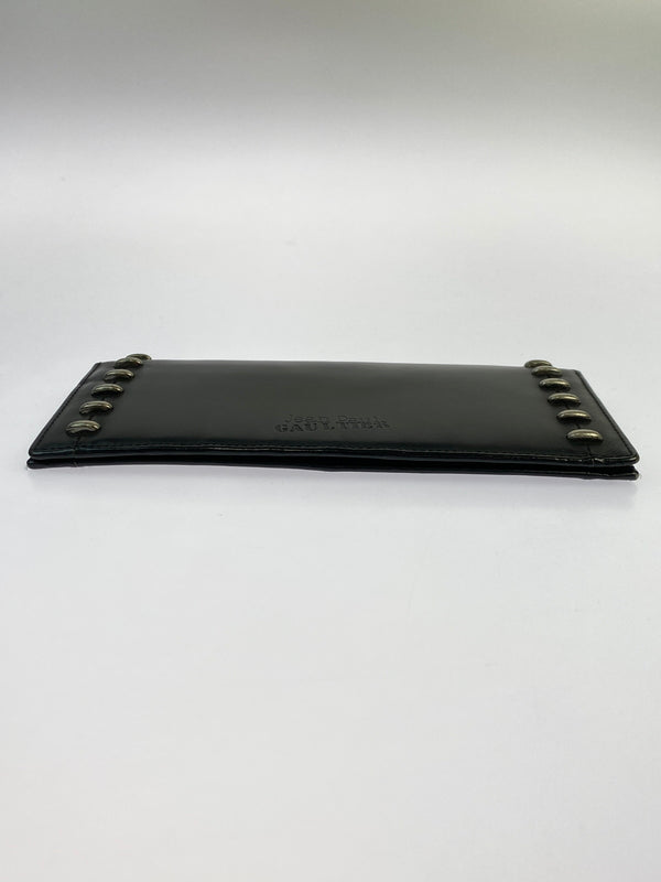【中古品】【メンズ】 JEAN PAUL GAULTIER ジャンポールゴルチエ LONG WALLET スタッズ ロングウォレット 長財布 200-260611-yn-20-min カラー：ブラック 万代Net店