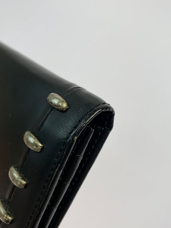 【中古品】【メンズ】 JEAN PAUL GAULTIER ジャンポールゴルチエ LONG WALLET スタッズ ロングウォレット 長財布 200-260611-yn-20-min カラー：ブラック 万代Net店