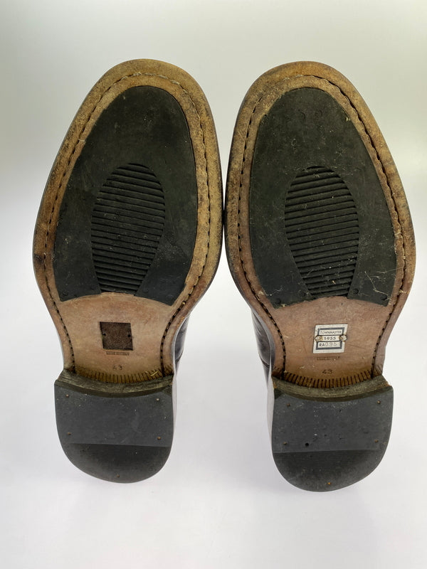 【現状渡し品】【メンズ】 BELSTAFF ベルスタッフ ZIP LEATHER BOOTS ジップ レザーブーツ 靴 164-260611-yn-07-min サイズ：43 カラー：ブラウン系 万代Net店