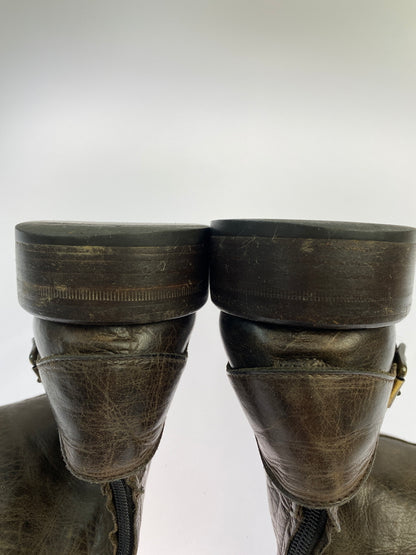 【現状渡し品】【メンズ】 BELSTAFF ベルスタッフ ZIP LEATHER BOOTS ジップ レザーブーツ 靴 164-260611-yn-07-min サイズ：43 カラー：ブラウン系 万代Net店