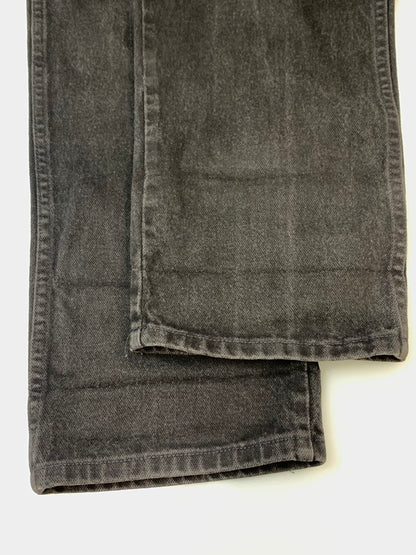 【中古品】【メンズ】 WRANGLER ラングラー BUTTON CUSTOM DENIM PANTS 13MWZWK ボタン カスタム デニム パンツ メンズ ボトムス ジーンズ ジーパン 157-260612-em-11-min サイズ：38×34 カラー：ブラック 万代Net店