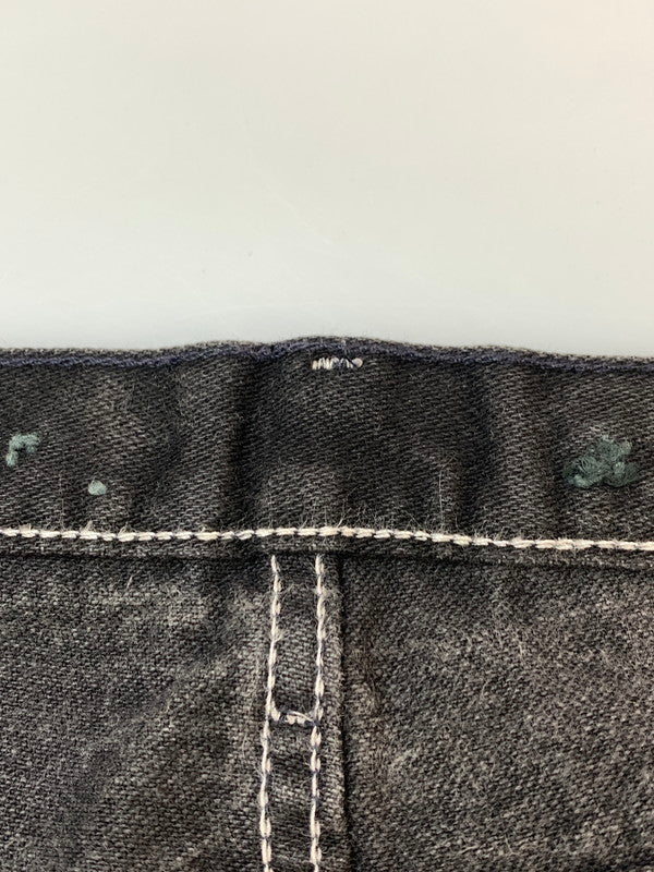 【中古品】【メンズ】 WRANGLER ラングラー BUTTON CUSTOM DENIM PANTS 13MWZWK ボタン カスタム デニム パンツ メンズ ボトムス ジーンズ ジーパン 157-260612-em-11-min サイズ：38×34 カラー：ブラック 万代Net店