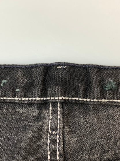 【中古品】【メンズ】 WRANGLER ラングラー BUTTON CUSTOM DENIM PANTS 13MWZWK ボタン カスタム デニム パンツ メンズ ボトムス ジーンズ ジーパン 157-260612-em-11-min サイズ：38×34 カラー：ブラック 万代Net店