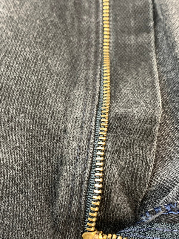 【中古品】【メンズ】 WRANGLER ラングラー BUTTON CUSTOM DENIM PANTS 13MWZWK ボタン カスタム デニム パンツ メンズ ボトムス ジーンズ ジーパン 157-260612-em-11-min サイズ：38×34 カラー：ブラック 万代Net店