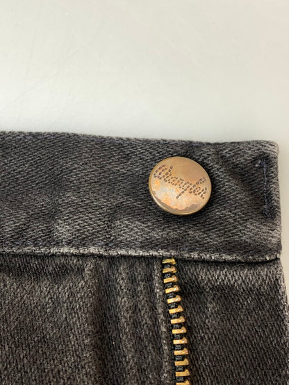 【中古品】【メンズ】 WRANGLER ラングラー BUTTON CUSTOM DENIM PANTS 13MWZWK ボタン カスタム デニム パンツ メンズ ボトムス ジーンズ ジーパン 157-260612-em-11-min サイズ：38×34 カラー：ブラック 万代Net店
