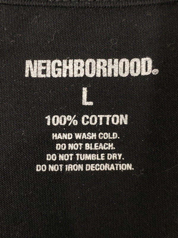 【中古品】【メンズ】 NEIGHBORHOOD ネイバーフッド 21SS STREET CLEANER TEE ストリート クリーナー Tシャツ 長袖Tシャツ トップス 142-260609-yn-22-min サイズ：L カラー：ブラック 万代Net店
