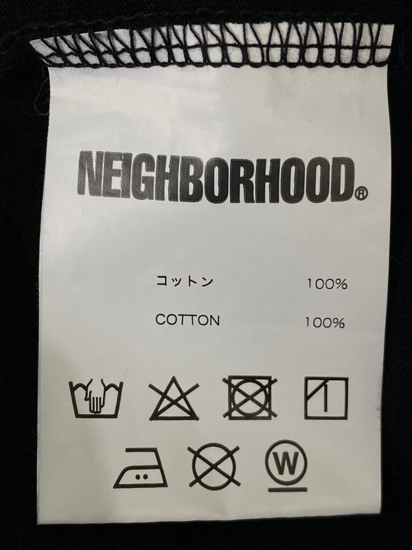【中古品】【メンズ】 NEIGHBORHOOD ネイバーフッド 21SS STREET CLEANER TEE ストリート クリーナー Tシャツ 長袖Tシャツ トップス 142-260609-yn-22-min サイズ：L カラー：ブラック 万代Net店