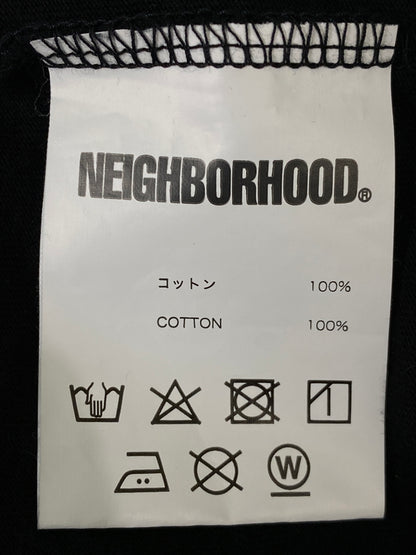 【中古品】【メンズ】 NEIGHBORHOOD ネイバーフッド 21SS STREET CLEANER TEE ストリート クリーナー Tシャツ 長袖Tシャツ トップス 142-260609-yn-22-min サイズ：L カラー：ブラック 万代Net店