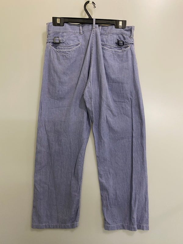 【中古品】【メンズ】 MISTER FREEDOM ミスターフリーダム × SUGAR CANE WORK PANTS SC41164 シュガーケーン ワークパンツ ボトムス 156-260609-yn-35-min サイズ：34 カラー：ライトブルー 万代Net店