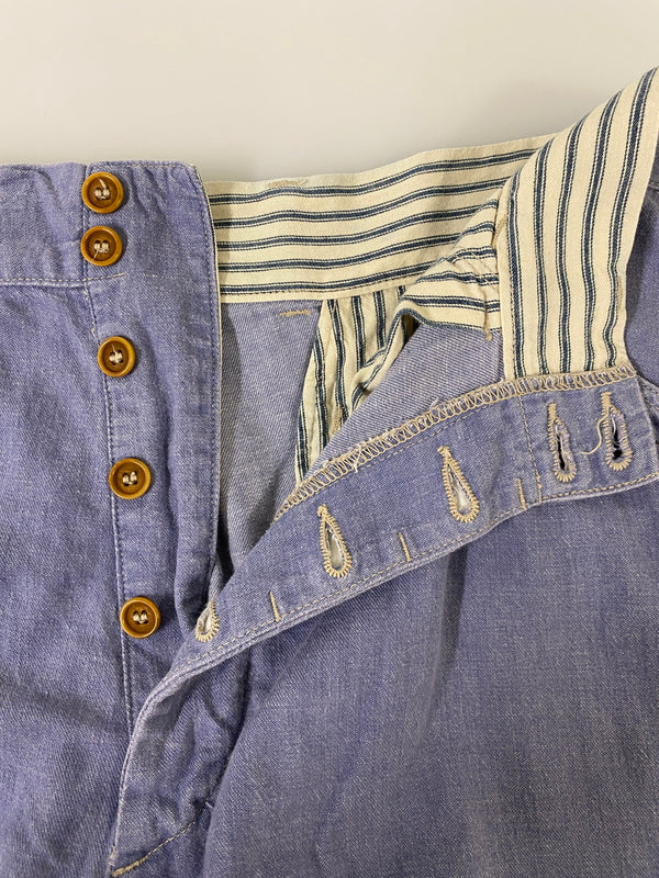 【中古品】【メンズ】 MISTER FREEDOM ミスターフリーダム × SUGAR CANE WORK PANTS SC41164 シュガーケーン ワークパンツ ボトムス 156-260609-yn-35-min サイズ：34 カラー：ライトブルー 万代Net店
