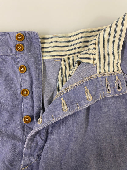 【中古品】【メンズ】 MISTER FREEDOM ミスターフリーダム × SUGAR CANE WORK PANTS SC41164 シュガーケーン ワークパンツ ボトムス 156-260609-yn-35-min サイズ：34 カラー：ライトブルー 万代Net店