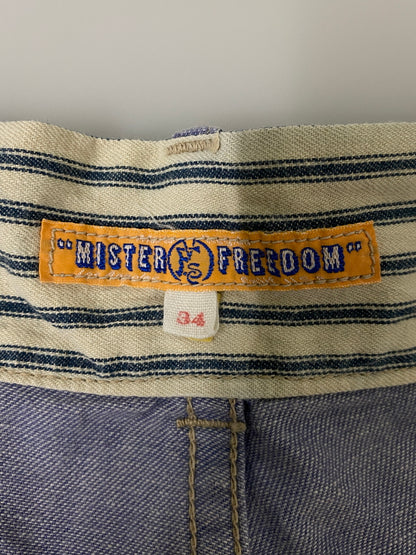 【中古品】【メンズ】 MISTER FREEDOM ミスターフリーダム × SUGAR CANE WORK PANTS SC41164 シュガーケーン ワークパンツ ボトムス 156-260609-yn-35-min サイズ：34 カラー：ライトブルー 万代Net店