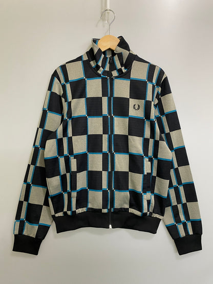 【中古品】【メンズ】 FRED PERRY フレッドペリー ZIP UP JACKET J6540 ジップアップジャケット ライトアウター 141-260609-yn-23-min サイズ：M カラー：ブラック 万代Net店