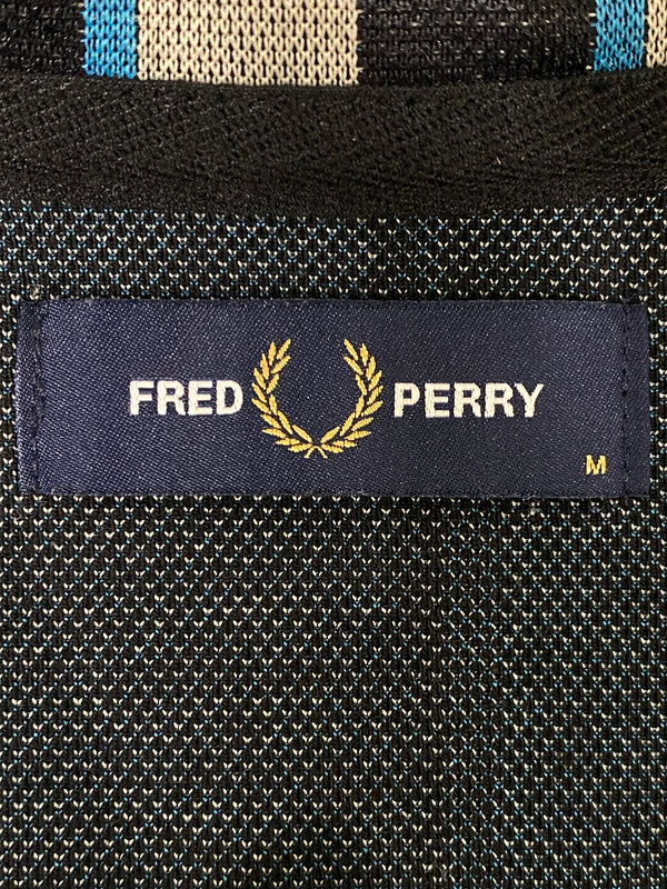 【中古品】【メンズ】 FRED PERRY フレッドペリー ZIP UP JACKET J6540 ジップアップジャケット ライトアウター 141-260609-yn-23-min サイズ：M カラー：ブラック 万代Net店