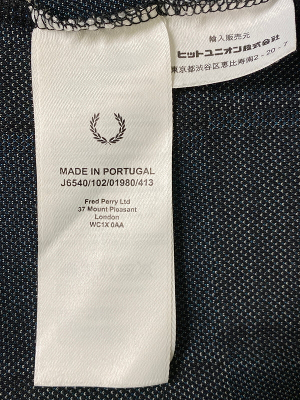 【中古品】【メンズ】 FRED PERRY フレッドペリー ZIP UP JACKET J6540 ジップアップジャケット ライトアウター 141-260609-yn-23-min サイズ：M カラー：ブラック 万代Net店