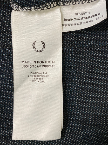 【中古品】【メンズ】 FRED PERRY フレッドペリー ZIP UP JACKET J6540 ジップアップジャケット ライトアウター 141-260609-yn-23-min サイズ：M カラー：ブラック 万代Net店