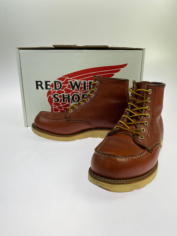 【中古品】【メンズ】 RED WING レッドウィング 90's IRISH SETTER BOOTS 90年代 アイリッシュセッター ブーツ 犬タグ 靴 164-260611-yn-06-min サイズ：7 1/2 E カラー：ブラウン系 万代Net店