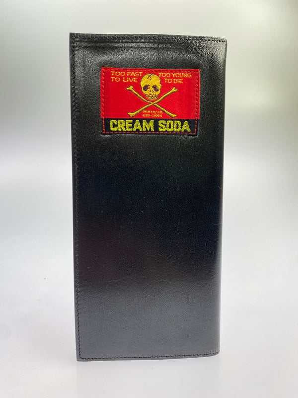 【中古品】【メンズ】 CREAM SODA クリームソーダ LONG WALLET ロングウォレット 金タグ 長財布 200-260617-yn-01-min カラー：ブラック 万代Net店