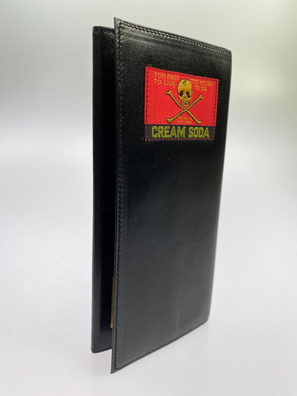 【中古品】【メンズ】 CREAM SODA クリームソーダ LONG WALLET ロングウォレット 金タグ 長財布 200-260617-yn-01-min カラー：ブラック 万代Net店