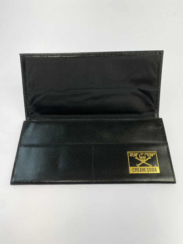 【中古品】【メンズ】 CREAM SODA クリームソーダ LONG WALLET ロングウォレット 金タグ 長財布 200-260617-yn-01-min カラー：ブラック 万代Net店