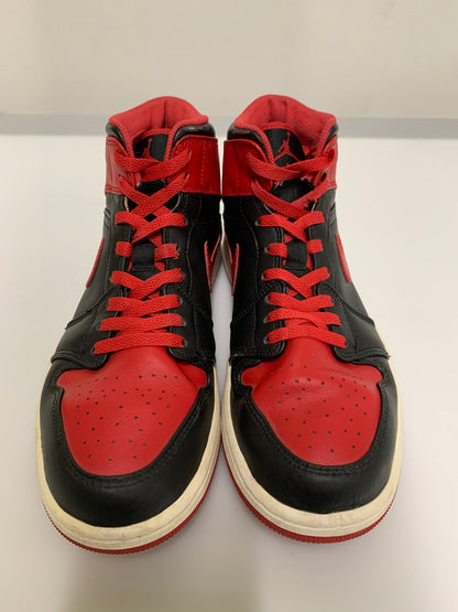 【現状渡し品】【メンズ】 NIKE ナイキ AIR JORDAN 1 MID DQ8426-060 エア ジョーダン 1 ミッド スニーカー 靴 160-260609-yn-40-min サイズ：27.0cm US9 カラー：BLACK/FIRE RED-WHITE 万代Net店