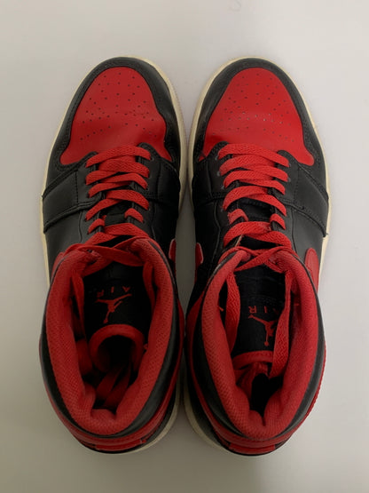 【現状渡し品】【メンズ】 NIKE ナイキ AIR JORDAN 1 MID DQ8426-060 エア ジョーダン 1 ミッド スニーカー 靴 160-260609-yn-40-min サイズ：27.0cm US9 カラー：BLACK/FIRE RED-WHITE 万代Net店