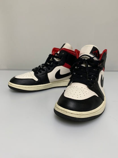 【中古品】【メンズ】 NIKE ナイキ WMNS AIR JORDAN 1 BQ6472-061 ウィメンズ エア ジョーダン 1 ミッド スニーカー 靴 160-260609-yn-41-min サイズ：27.5cm US10.5 カラー：BLACK/GYM RED-SAIL 万代Net店