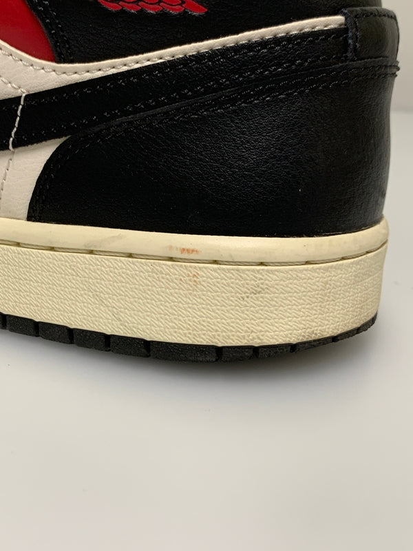 【中古品】【メンズ】 NIKE ナイキ WMNS AIR JORDAN 1 BQ6472-061 ウィメンズ エア ジョーダン 1 ミッド スニーカー 靴 160-260609-yn-41-min サイズ：27.5cm US10.5 カラー：BLACK/GYM RED-SAIL 万代Net店