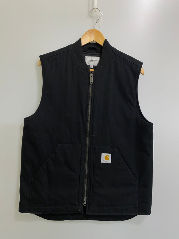 【中古品】【メンズ】 CARHARTT WIP カーハートダブリューアイピー CLASSIC VEST クラシックベスト トップス 142-260609-yn-20-min サイズ：L カラー：ブラック 万代Net店
