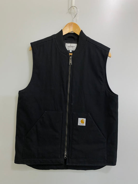 【中古品】【メンズ】 CARHARTT WIP カーハートダブリューアイピー CLASSIC VEST クラシックベスト トップス 142-260609-yn-20-min サイズ：L カラー：ブラック 万代Net店