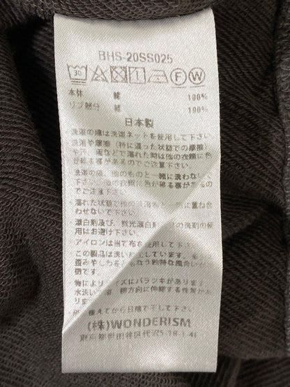 【中古品】【メンズ】 BLURHMS ブラームス HIGH GAUGE SWEAT DRAWSTRING BIG TEE BHS-20SS025 ハイゲージスウェット ドローストリング ビッグ Tシャツ 半袖Tシャツ トップス 140-260609-yn-26-min サイズ：3 カラー：ブラウン系 万代Net店