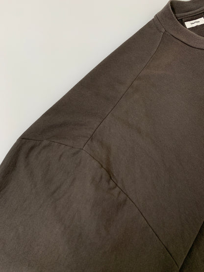 【中古品】【メンズ】 BLURHMS ブラームス HIGH GAUGE SWEAT DRAWSTRING BIG TEE BHS-20SS025 ハイゲージスウェット ドローストリング ビッグ Tシャツ 半袖Tシャツ トップス 140-260609-yn-26-min サイズ：3 カラー：ブラウン系 万代Net店