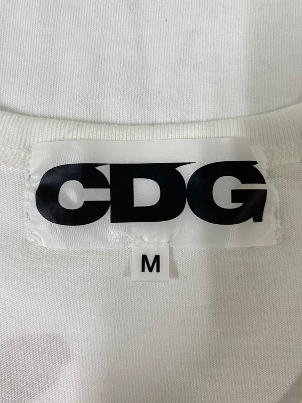【中古品】【メンズ】 COMME DES GARCONS CDG コムデギャルソン シーディージー1986 ETE TEE ショートスリーブTシャツ 半袖Tシャツ トップス 140-260609-yn-32-min サイズ：M カラー：ホワイト 万代Net店