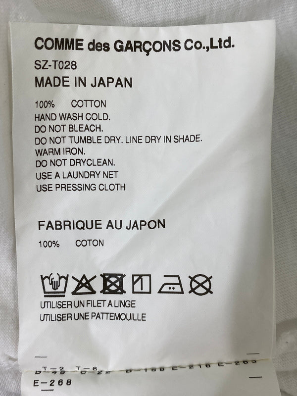 【中古品】【メンズ】 COMME DES GARCONS CDG コムデギャルソン シーディージー1986 ETE TEE ショートスリーブTシャツ 半袖Tシャツ トップス 140-260609-yn-32-min サイズ：M カラー：ホワイト 万代Net店