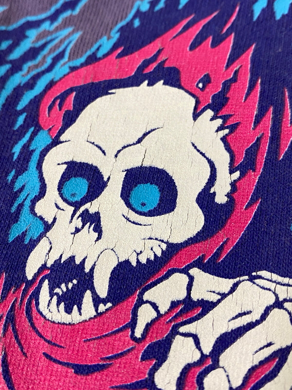 【中古品】【メンズ】 STUSSY ステューシー SKULL TEE スカル Tシャツ 半袖Tシャツ トップス 142-260609-yn-25-min サイズ：M カラー：パープル 万代Net店